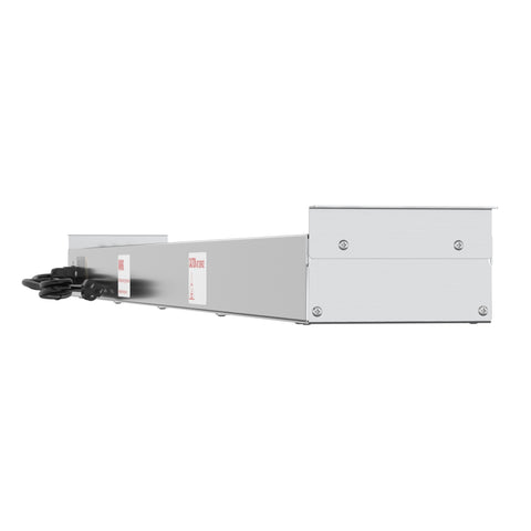 60 in. High Wattage Commercial Food Strip Warmer with Toggle Controls and Cord - 120V, 1550W, UL Listed in Stainless-Steel (KM-WSTRIP-60)