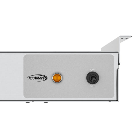 60 in. High Wattage Commercial Food Strip Warmer with Toggle Controls and Cord - 120V, 1550W, UL Listed in Stainless-Steel (KM-WSTRIP-60)