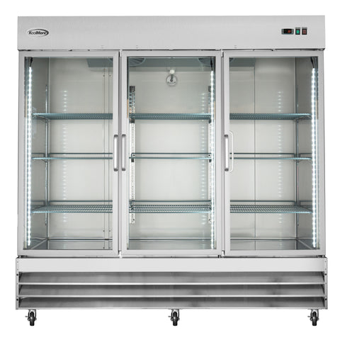 81 in. Three-Door Reach-In Refrigerator - 72 Cu Ft. RIR-3D-GD