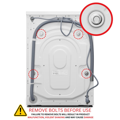 2.7 cu. ft. Stackable Front Load Compact Washing Machine in White (FLW-3CWH)