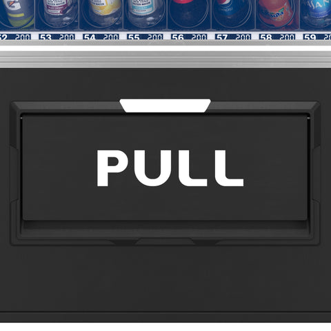 Snack Vending Machine with 21.5 Inch Touch Display, 66 Slots and Elevator-Lift Dispensing System,Refrigerated, Bill and Coin Acceptor, Credit Card Reader, Wifi and 4G Connectivity in Black (KM-VMRWT-66EBCR)