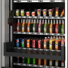 Snack Vending Machine with 21.5 Inch Touch Display, 66 Slots and Elevator-Lift Dispensing System, Refrigerated, Bill Acceptor and Credit Card Reader, Wifi and 4G Connectivity in Black (KM-VMRWT-66EBR)