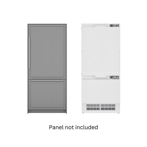 KoolMore Reserve 36 in. Panel Ready Refrigerator and Freezer with Ice maker and Water dispenser, Frost Free, 19.7 Cu. Ft. (KM-RER36-SWPR)