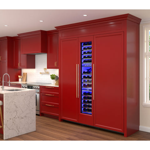 KoolMore Reserve Panel Ready  Column 30 in. Refrigerator, 18 in. Wine Cooler and 24 in. Freezer Combo, Frost Free, Water and Ice Dispenser, ETL Listed, Energy Star (KM-PRC-R30F24W)