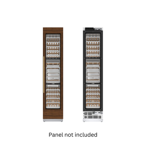 KoolMore Reserve 18 in. 68-Bottle Panel Ready Column Wine Cooler Refrigerator with 14 Wooden Shelves, ETL Listed, Energy Star (KM-PRC-W18)