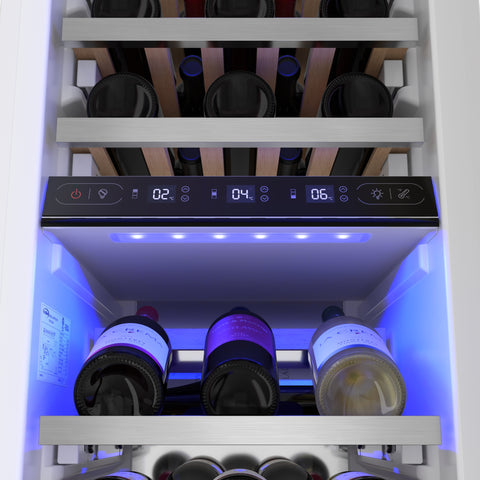 KoolMore Reserve 18 in. 68-Bottle Panel Ready Column Wine Cooler Refrigerator with 14 Wooden Shelves, ETL Listed, Energy Star (KM-PRC-W18)