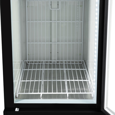 31 in. 25 cu. ft. Commercial Indoor Glass-Door Ice Merchandiser Freezer in Black (KM-IM31-1GD)
