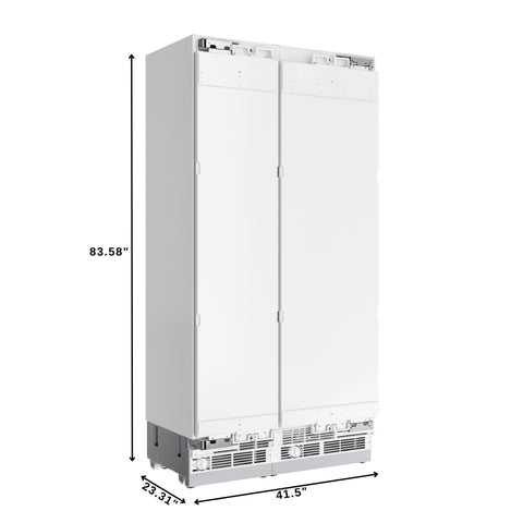 KoolMore Reserve Panel Ready Column 24 in. Refrigerator and 18 in. Freezer Combo, with Water and Ice Dispenser, ETL Listed, Energy Star (KM-PRC-R24F18)