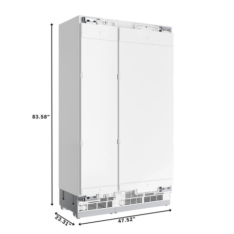 KoolMore Reserve Panel Ready Column 30 in. Refrigerator and 18 in. Freezer Combo with Ice and Water Dispenser, Frost Free, ETL Listed, Energy Star (KM-PRC-R30F18)