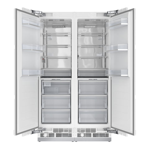 KoolMore Reserve Panel Ready Column 24 in. Refrigerator and 24 in. Freezer Combo with Water and Ice Dispenser, ETL Listed, Energy Star (KM-PRC-R24F24)