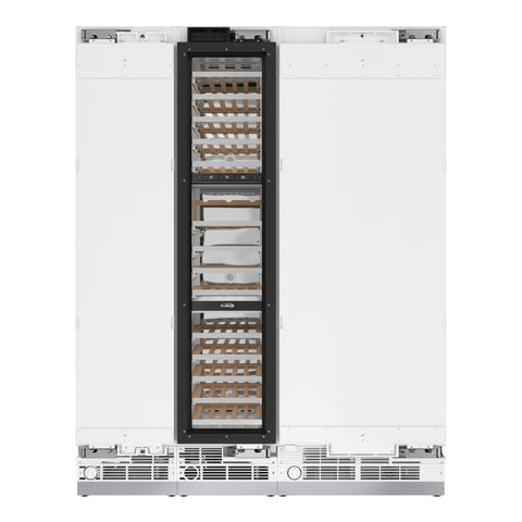 KoolMore Reserve Panel Ready Column 30 in. Refrigerator, 18 in. Wine Cooler and 18 in. Freezer Combo, with Water and Ice Dispenser, Frost Free, ETL Listed, Energy Star (KM-PRC-R30F18W)