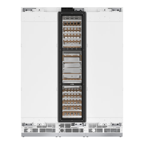 KoolMore Reserve Panel Ready  Column 24 in. Refrigerator, 18 in. Wine Cooler and 24 in. Freezer Combo with Water and Ice Dispenser, ETL Listed, Energy Star (KM-PRC-R24F24W)