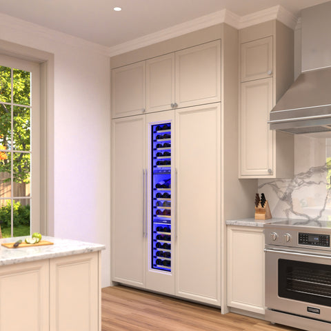 KoolMore Reserve Panel Ready  Column 24 in. Refrigerator, 18 in. Wine Cooler and 24 in. Freezer Combo with Water and Ice Dispenser, ETL Listed, Energy Star (KM-PRC-R24F24W)