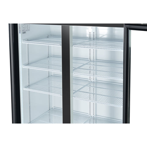 45 in. Two Glass Door Merchandiser Refrigerator - 35 Cu. Ft. (MDR-2GD-35C)