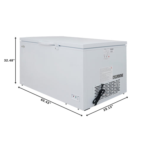 60 in. Commercial Chest Freezer 15.9 cu ft. SCF-16C.