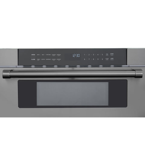KoolMore Reserve 30 in. Stainless-Steel Microwave Drawer, 1.2 cu. ft. Capacity in Black (KM-MD30-BSS)