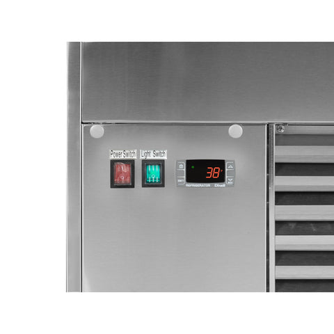 71 in. Refrigerated Bakery Display Case for Cakes, Stainless Steel Frame, 30 cu. ft. RBD30C.