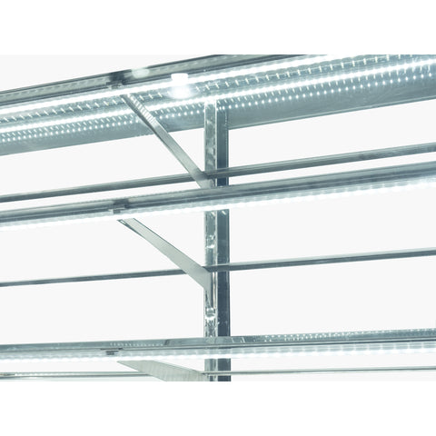 71 in. Refrigerated Bakery Display Case for Cakes, Stainless Steel Frame, 30 cu. ft. RBD30C.