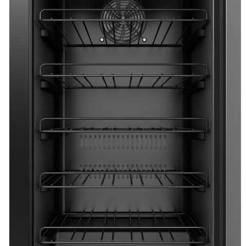 15 in. Small Stainless Steel, Glass-Door Built-In Refrigerator and Beverage Cooler, 3 cu. ft. - KM-BIR3C-GD.