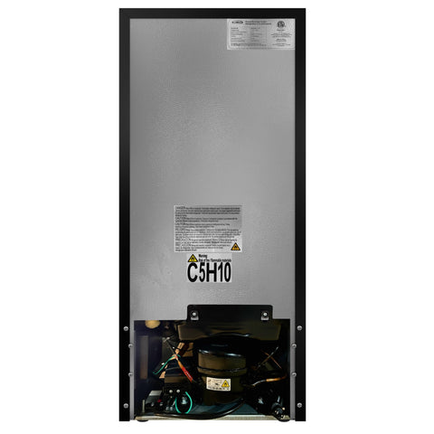 15 in. Small Stainless Steel, Glass-Door Built-In Refrigerator and Beverage Cooler, 3 cu. ft. - KM-BIR3C-GD.