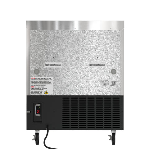 27 in. One Door Commercial Undercounter Refrigerator 5 cu. ft. in Stainless-Steel (KM-UCR-1DSS)
