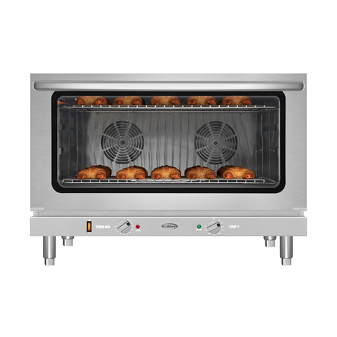 32 in. Countertop Convection Oven, Holds Full Size Pans, 4 Racks and 3500W of Power, 240V in Stainless-Steel (KM-CTCO-44)