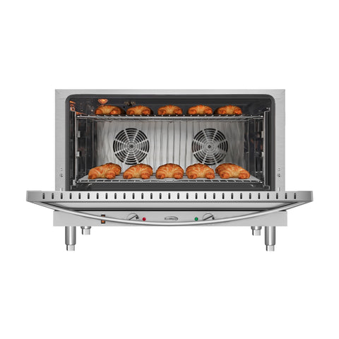 32 in. Countertop Convection Oven, Holds Full Size Pans, 4 Racks and 3500W of Power, 240V in Stainless-Steel (KM-CTCO-44)