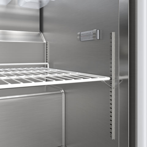 27 in. Commercial 1-Door Refrigerated Salad and Sandwich Prep Table, 8 Pan Capacity and 8 Cu. Ft. of Storage in Stainless-Steel (KM-PTR27-1D)