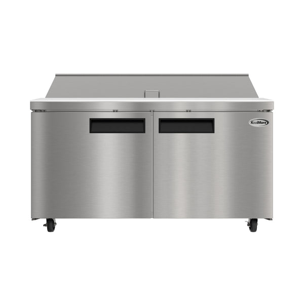60 in. Commercial 2-Door Refrigerated Salad and Sandwich Prep