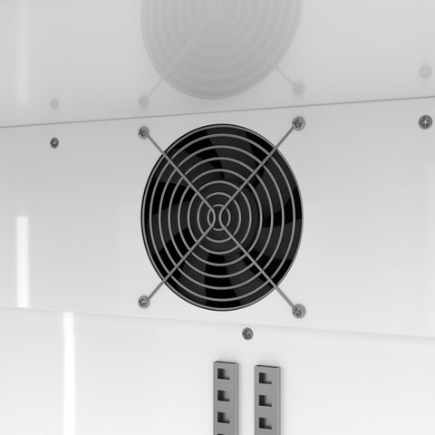 35 in. 10 Cu. Ft. Low Height - Aisle End Retail Display Merchandiser Refrigerator in Black (KM-AEM2-10CSL)