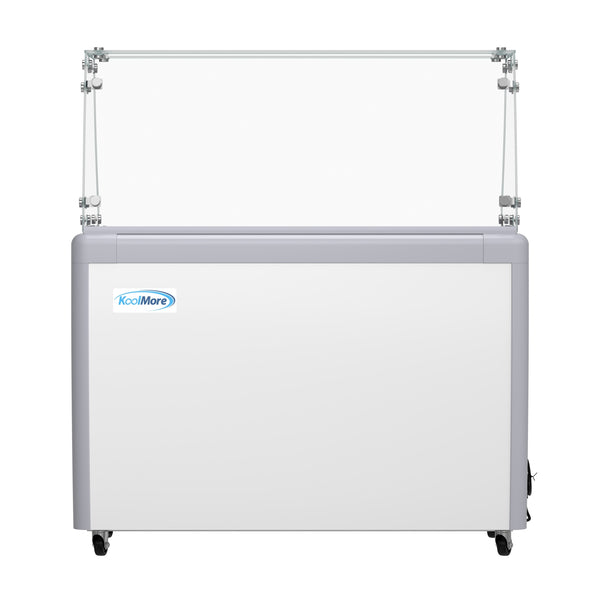50 in. Gelato Dipping Cabinet Display Freezer with Sliding Glass