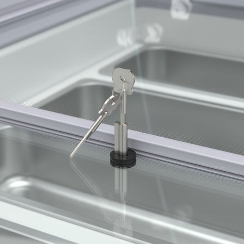 50 in. Gelato Dipping Cabinet Display Freezer with Sliding Glass Door and Sneeze Guard 13 cu. ft. KM-GDC-49SD-FG