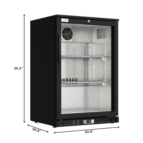 24 in. One-Door Back Bar Refrigerator - 4.1 Cu Ft. BC-1DSW-BK