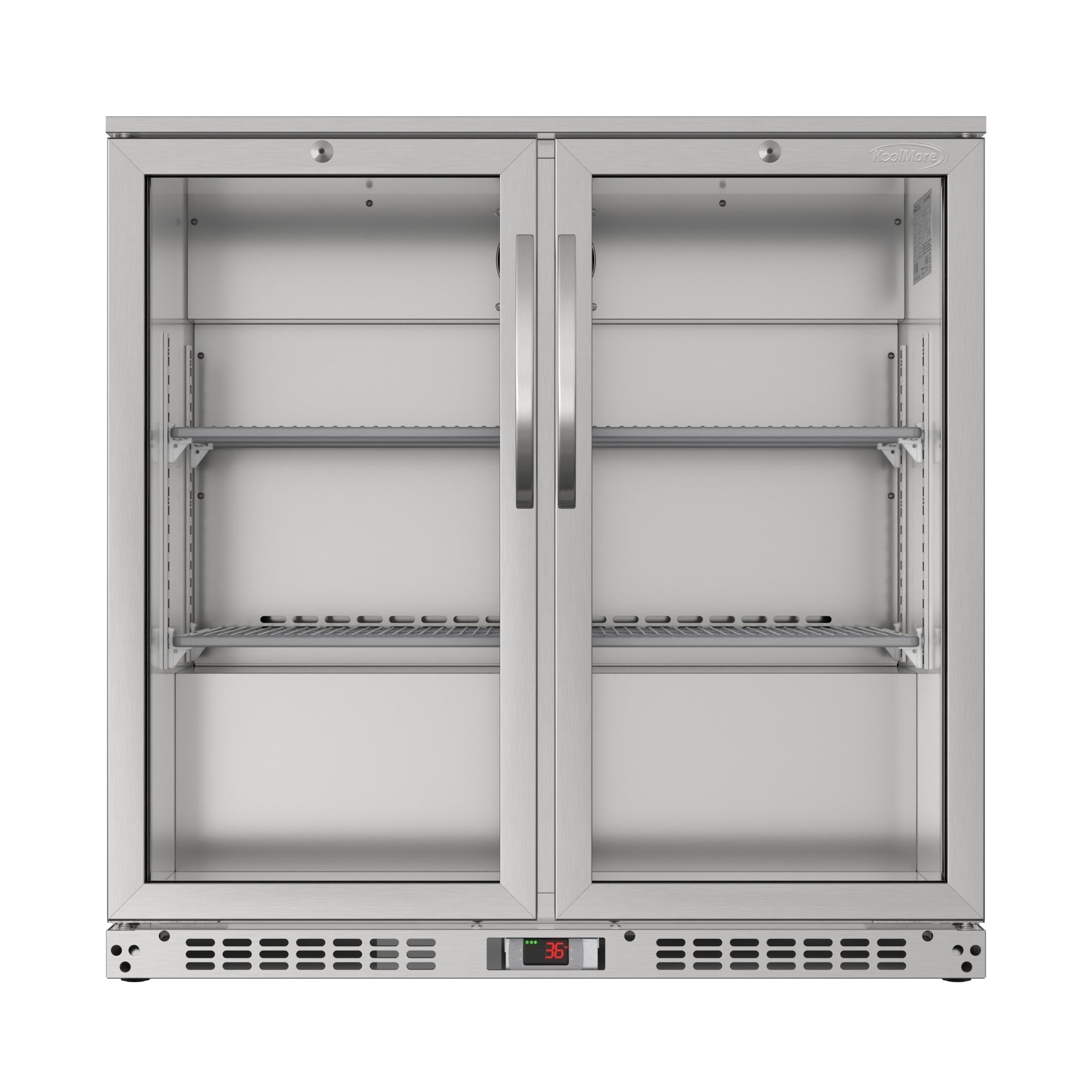 35 in. Two-Door Back Bar Refrigerator - 7.4 Cu Ft. – Koolmore