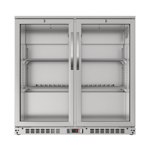 35 in. Two-Door Back Bar Refrigerator - 7.4 Cu Ft.