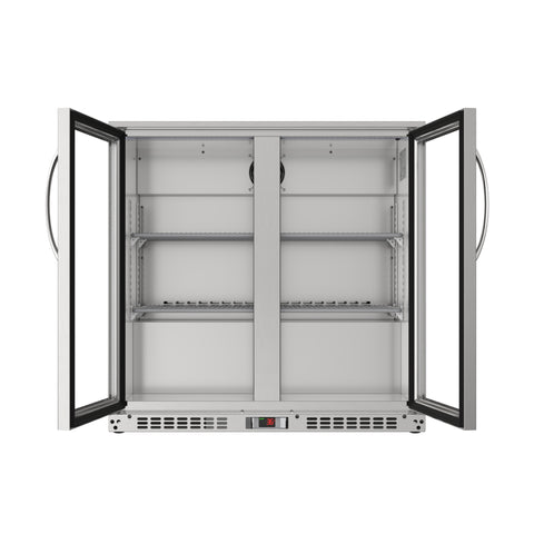 35 in. Two-Door Back Bar Refrigerator - 7.4 Cu Ft.