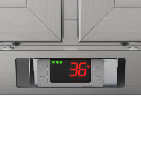 35 in. Two-Door Back Bar Refrigerator - 7.4 Cu Ft.