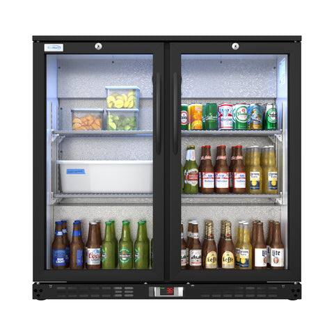 35 in. Two-Door Back Bar Refrigerator - 7.4 Cu Ft. – Koolmore