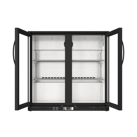 35 in. Two-Door Back Bar Refrigerator - 7.4 Cu Ft.