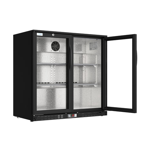 35 in. Two-Door Back Bar Refrigerator - 7.4 Cu Ft.