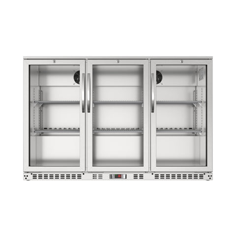 53 in. Three-Door Back Bar Refrigerator - 11 Cu Ft.