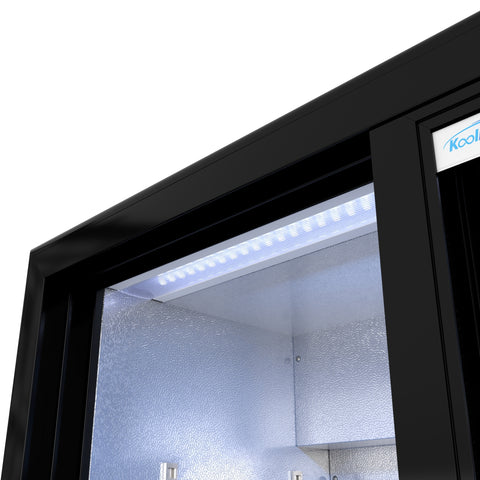 35 in. Two-Door Back Bar Refrigerator - 7.4 Cu Ft. BC-2DSL-BK