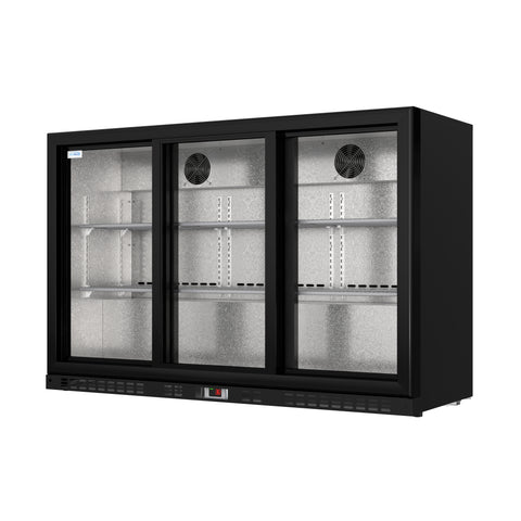 53 in. Three-Door Back Bar Refrigerator - 11.3 Cu Ft.