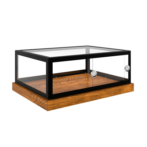 20 in. Wood and Tempered Glass Pastry Dry Bakery Display Case
