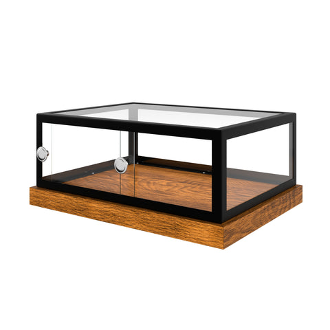 20 in. Wood and Tempered Glass Pastry Dry Bakery Display Case