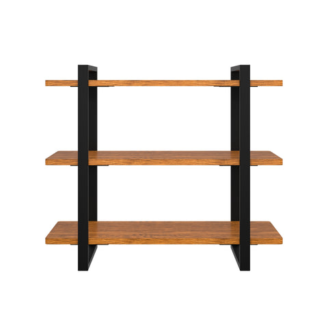 28 In. 3-Tier Supermarket Wooden Display Rack