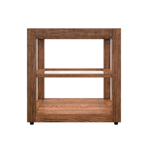 15 In. Artisan Dark Wooden & Tempered Glass Dry Bakery Display Case