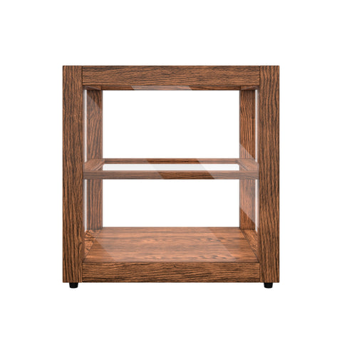 15 In. Artisan Dark Wooden & Tempered Glass Dry Bakery Display Case