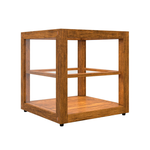 15 In. Artisan Light Wooden & Tempered Glass Dry Bakery Display Case