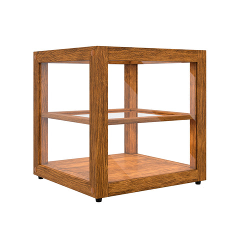 15 In. Artisan Light Wooden & Tempered Glass Dry Bakery Display Case